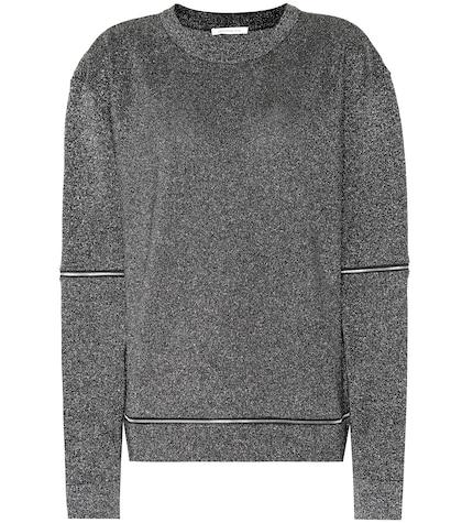 Christopher Kane Metallic Jersey Sweatshirt