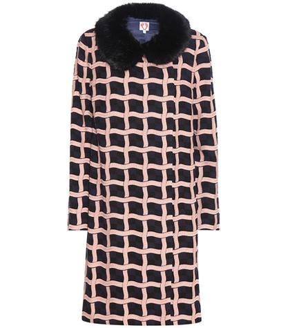 Y-3 Suzanne Coat With Faux Fur Collar