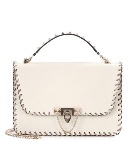 Valentino Valentino Garavani Small Demilune Leather Shoulder Bag