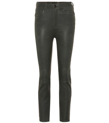 Rupert Sanderson Ankle Cigarette Leather Pants