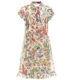 Redvalentino Floral-printed Silk-chiffon Dress