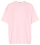 Christopher Kane Embellished Cotton-jersey T-shirt