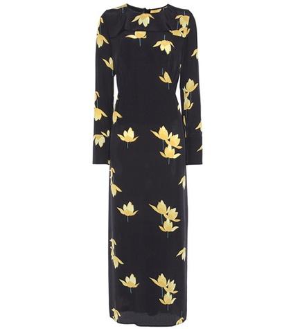 Marni Printed Silk Crêpe Midi Dress