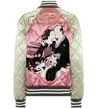 Gucci Quilted Satin Bomber Jacket
