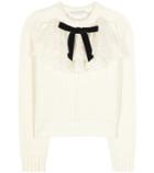 Dolce & Gabbana Virgin Wool-blend Sweater With Lace Ruffles