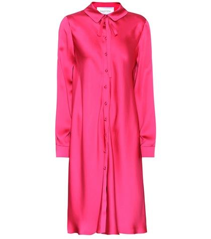 Valentino Silk-satin Shirt Dress