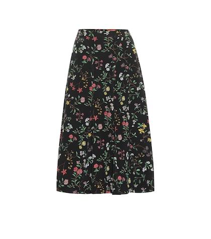 Altuzarra Caroline Floral Silk Skirt