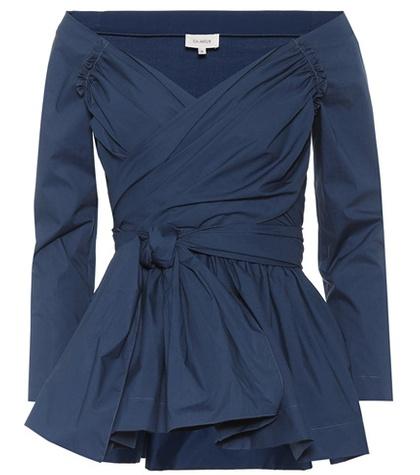 Isa Arfen Cotton Wrap Top