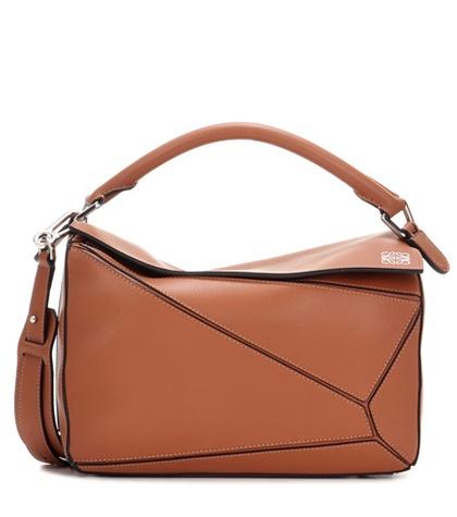 Prism Puzzle Leather Shoulder Bag