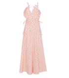 Rosie Assoulin Tutti Frutti Striped Linen And Cotton Dress