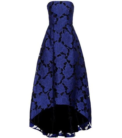 Roland Mouret Strapless Jacquard Dress