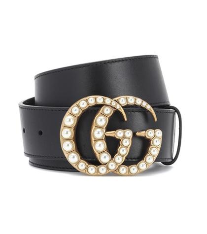 Vince Embellished Leather Belt