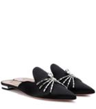 Aquazzura Crystal Spider Satin Slipper