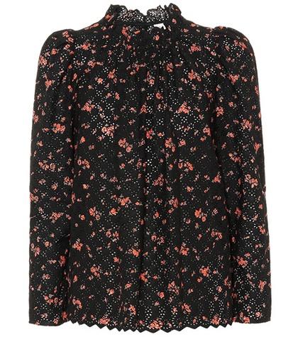 Ulla Johnson Gracie Cotton Eyelet Lace Blouse