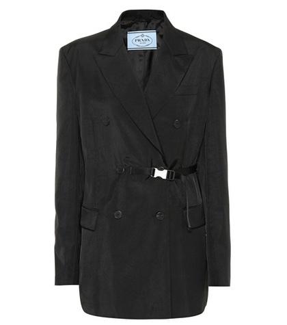 Prada Belted Double-breasted Blazer