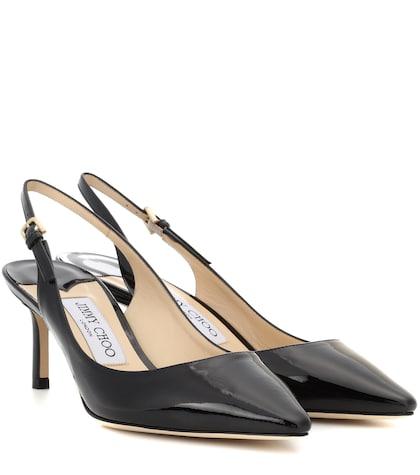 A.p.c. Erin 60 Leather Slingback Pumps