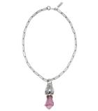 Unravel Crystal-embellished Silver Necklace