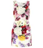Victoria Beckham Floral Stretch Silk Minidress