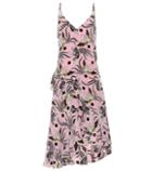 Kenzo Printed Silk Slip Dress