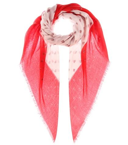 Roger Vivier Printed Cashmere And Silk Scarf