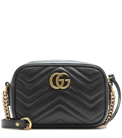 Paige Gg Marmont Mini Matelassé Leather Crossbody Bag