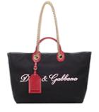 Dolce & Gabbana Embroidered Canvas Shopper