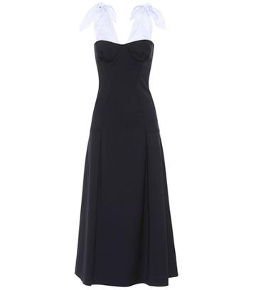 Gabriela Hearst Seraphine Wool-crêpe Dress