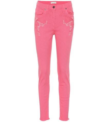 Etro Embroidered High-rise Jeans