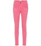 Etro Embroidered High-rise Jeans