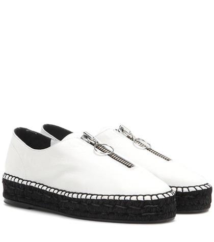 Alexander Wang Devon Leather Espadrille-style Sneakers