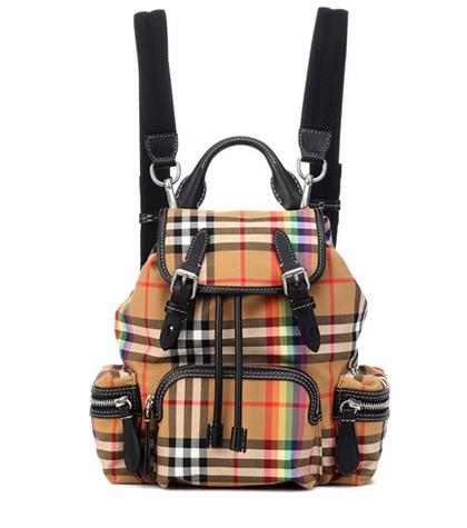 Prada The Rucksack Small Check Backpack