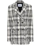 Msgm Plaid Cotton-blend Tweed Blazer