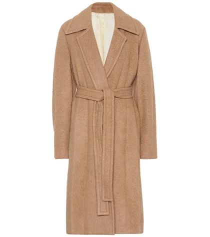 Off-white Alpaca And Wool Coat