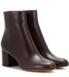 Burberry Margaux Mid Leather Ankle Boots
