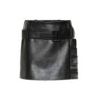 Prada Leather Miniskirt