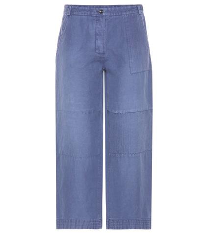 Roberto Cavalli Cropped Wide-leg Trousers