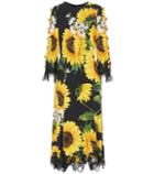 Rick Owens Lace-trimmed Midi Dress
