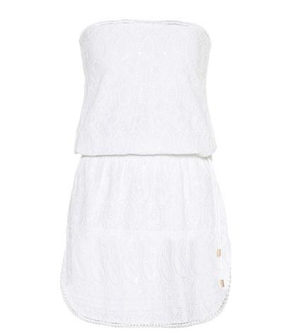 Melissa Odabash Tia Embroidered Cotton Minidress