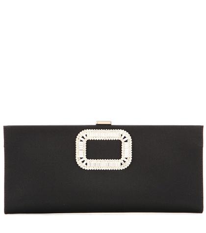 Roksanda Pilgrim Small Embellished Satin Clutch