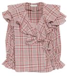 Rejina Pyo Plaid Cotton Wrap Top