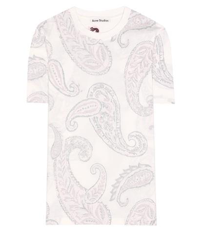Acne Studios Taline Paisley-printed Cotton T-shirt
