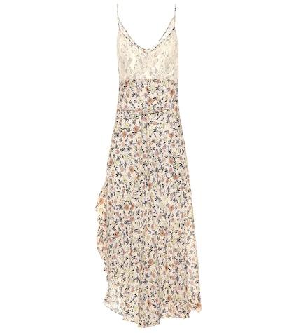 Chlo Lace-trimmed Crêpe Dress