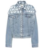Versace Deconstructed Denim Jacket