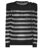 Balmain Striped Wool-blend Sweater