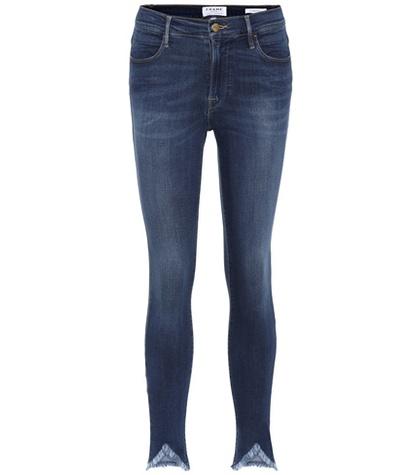 Frame Le High Skinny Triangle Hem Jeans