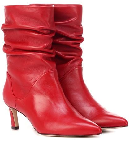 Alexander Mcqueen Demibenatar Leather Ankle Boots