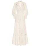 Johanna Ortiz Ring Of Fire Stretch-cotton Maxi Dress