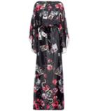 Fendi Printed Silk Kaftan Dress