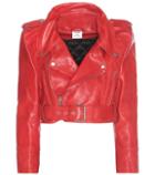 Mansur Gavriel Cropped Leather Jacket