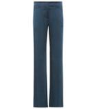 Valentino Satin Straight-leg Trousers
